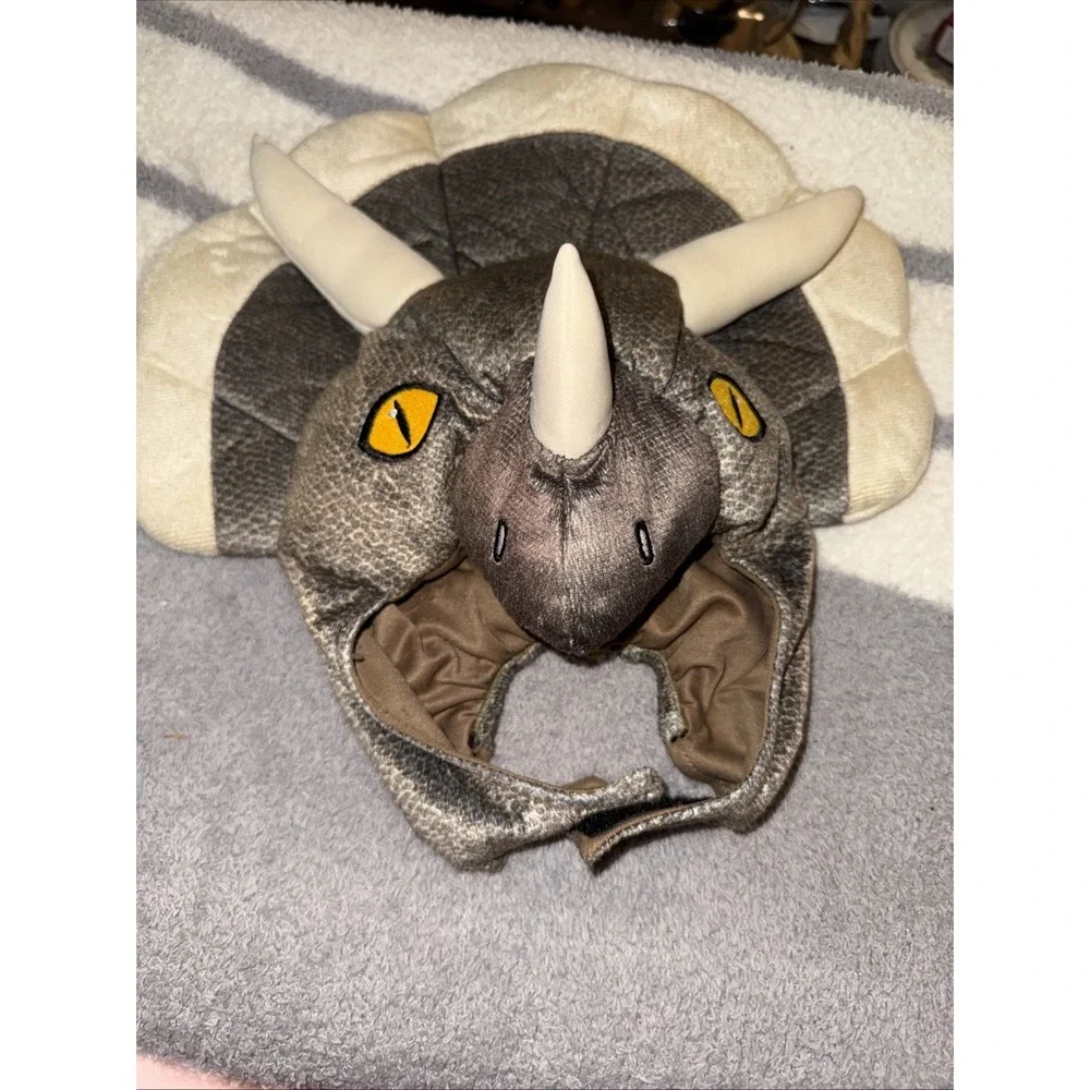 Triceratops Dog Headpiece Halloween Costume Kids Costume? Lg. Pre Owned